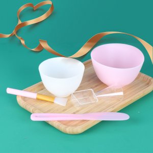 大號中號軟碗調(diào)膜碗白色硅膠面膜碗套裝美容院調(diào)膜工具硅膠面膜刷