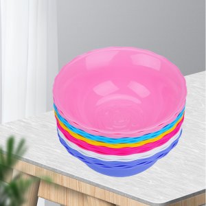 美容院洗臉盆大小號彩色耐壓結(jié)實(shí)牢固花邊洗臉盆批發(fā)PP不透明加厚