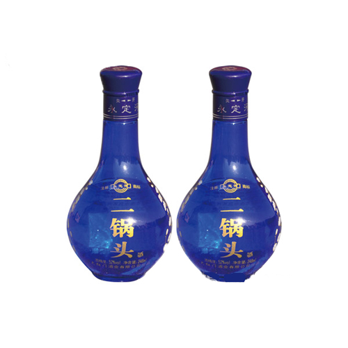 大紅門永定河二鍋頭酒藍(lán)瓶52°248ml清香型白酒.jpg