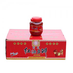 恒坤郫縣紅油豆瓣箱裝500gX12瓶