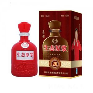 皖水坊金井福生態(tài)原漿二十年 紅瓶
