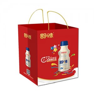 舒味乳酸菌飲品塑包手提袋包裝338mlX12瓶