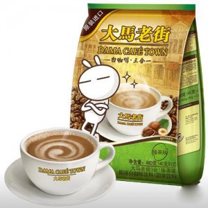 大馬老街3合1榛果味即溶白咖啡飲料(固體飲料)